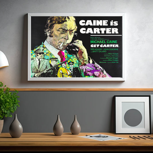 Michael Caine Get Carter Classic 1970s Print ready to frame A5/A4/A3
