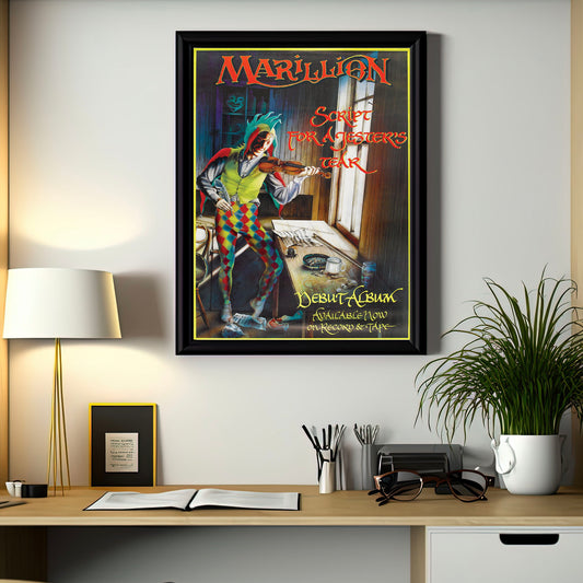 Marillion Script for a Jester's Tear Debut Album Promotional Poster A5/A4/A3