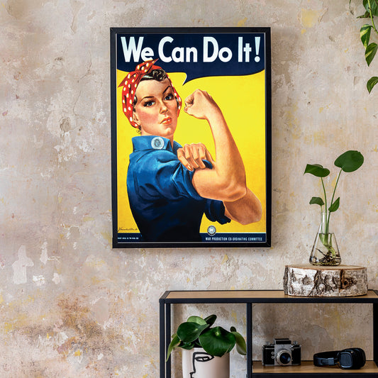 We Can Do It Rosie Riveter World War Two Poster